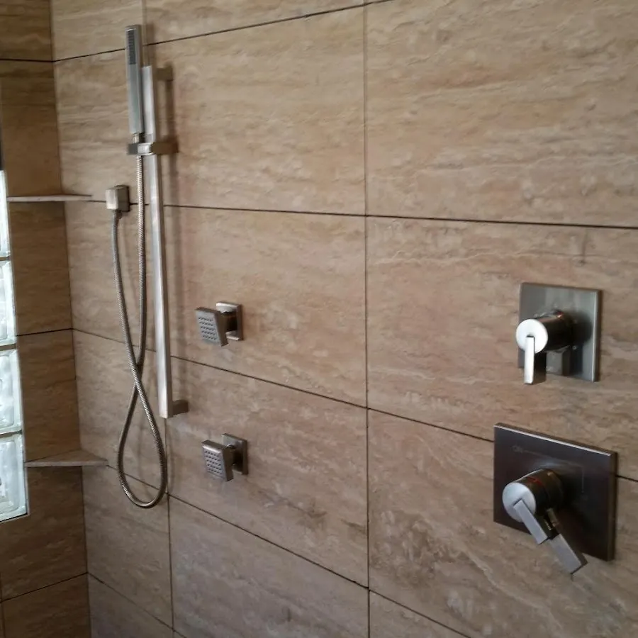 Shower fixture installation for Water Heater Replacement in Urbana
